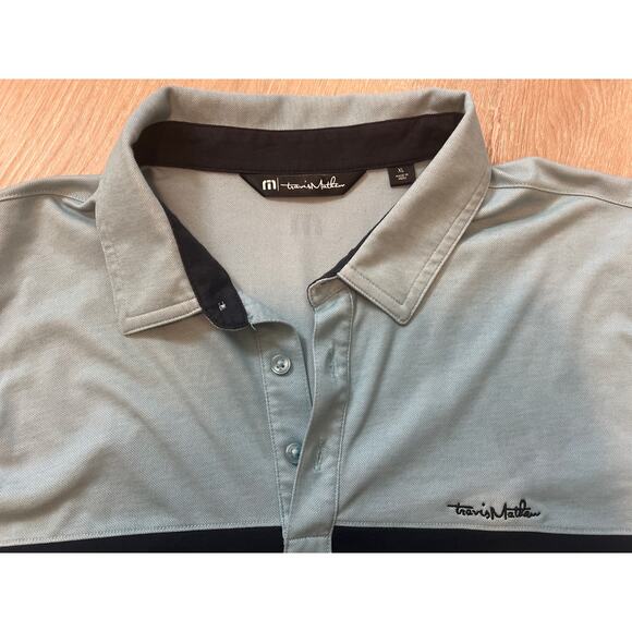 Travis Mathew BUNDLE Polo Shirts Men XL Mint Green Navy/ Red Pima Golf - Picture 3 of 8